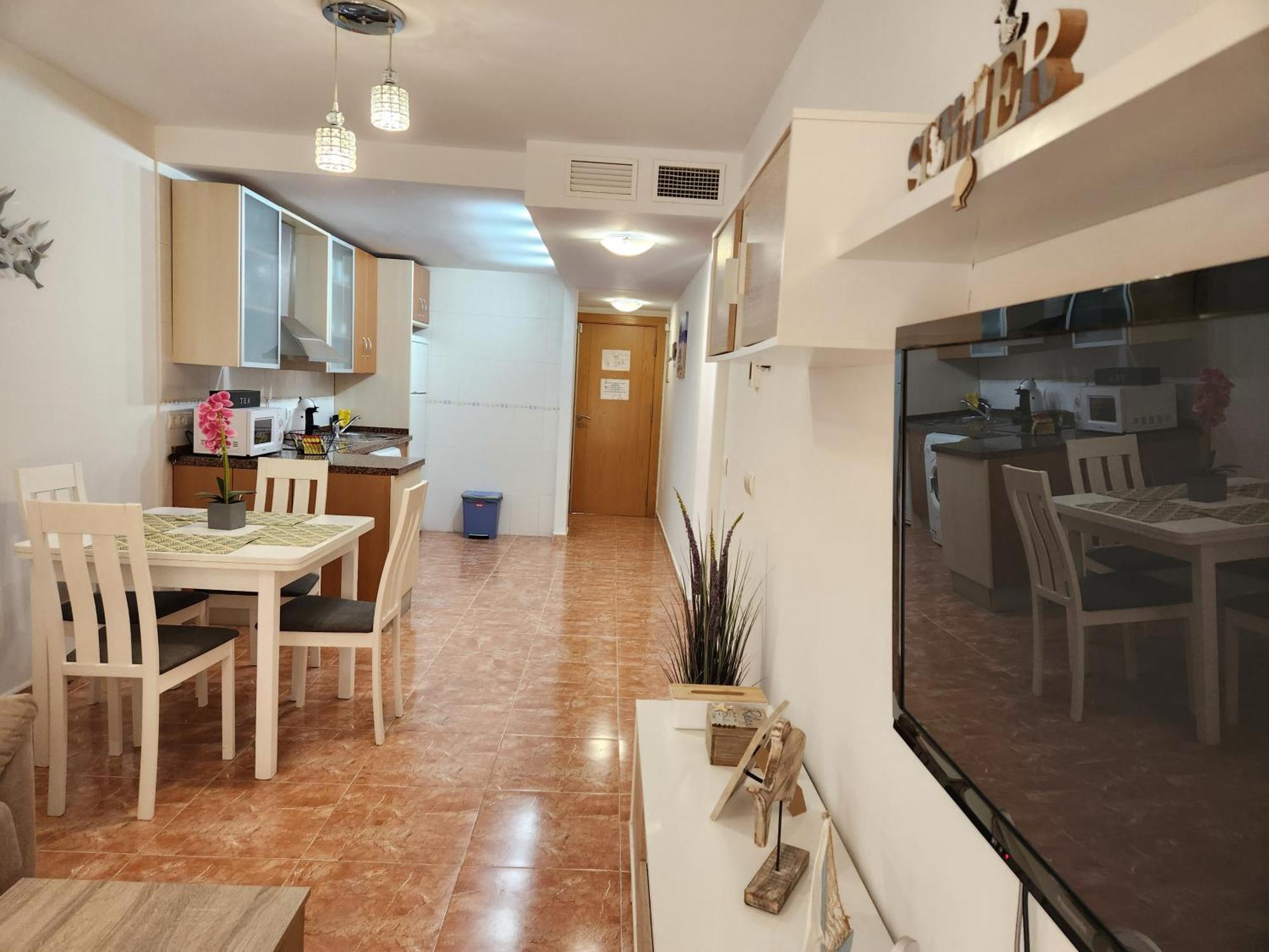 Bajo En Primera Linea De Vera-Playa Con Piscina Privada! 외부 사진