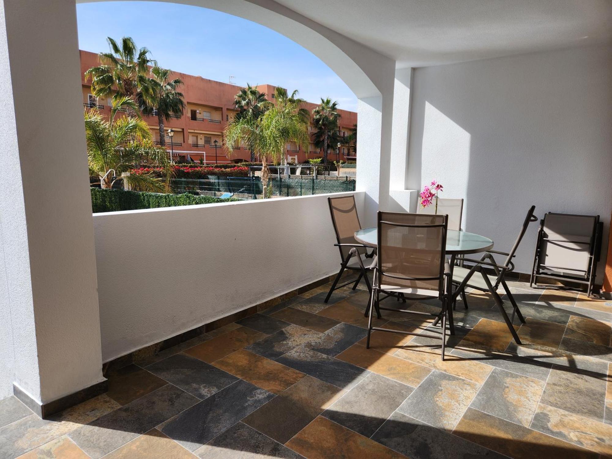 Bajo En Primera Linea De Vera-Playa Con Piscina Privada! 외부 사진