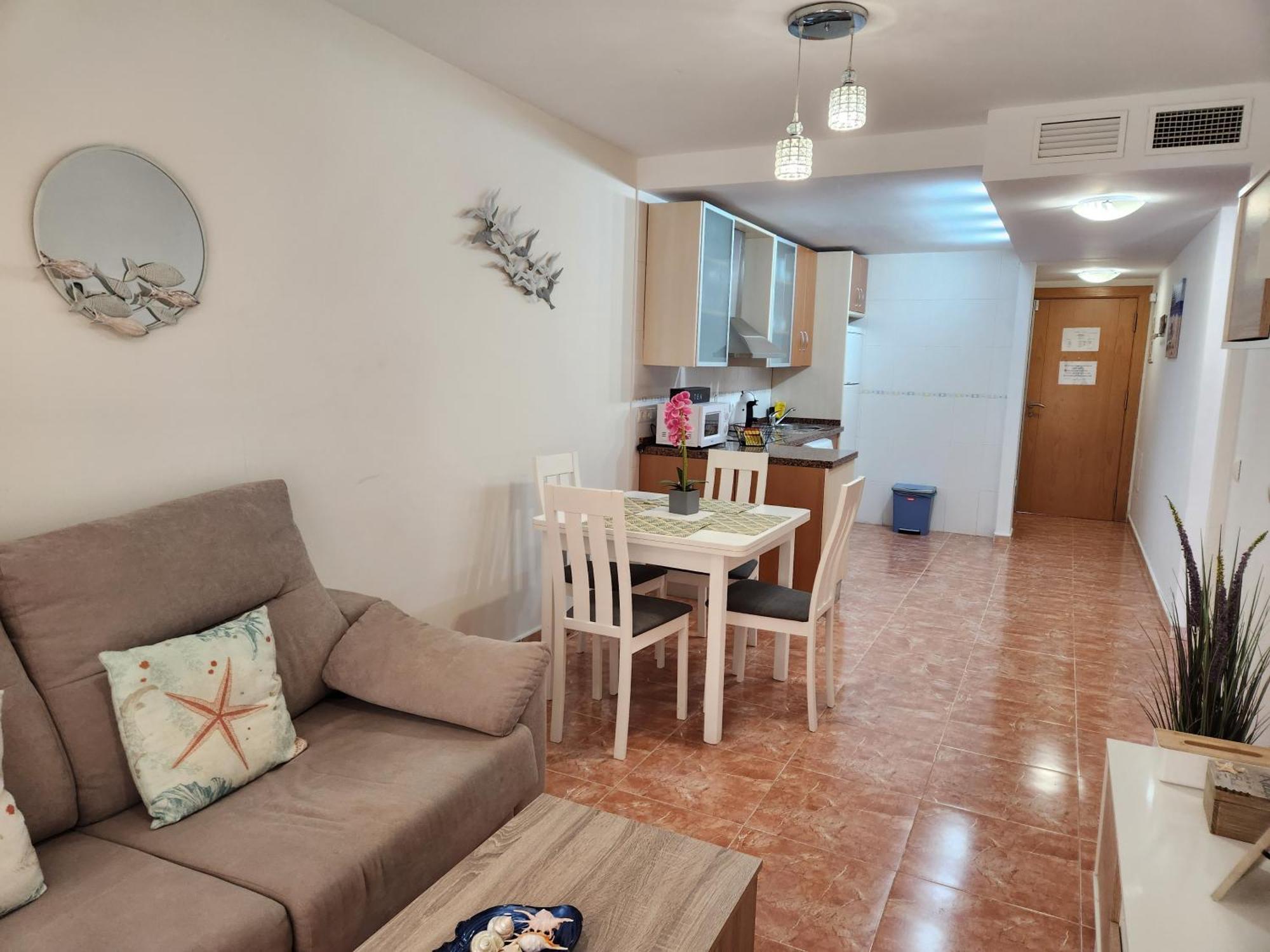 Bajo En Primera Linea De Vera-Playa Con Piscina Privada! 외부 사진
