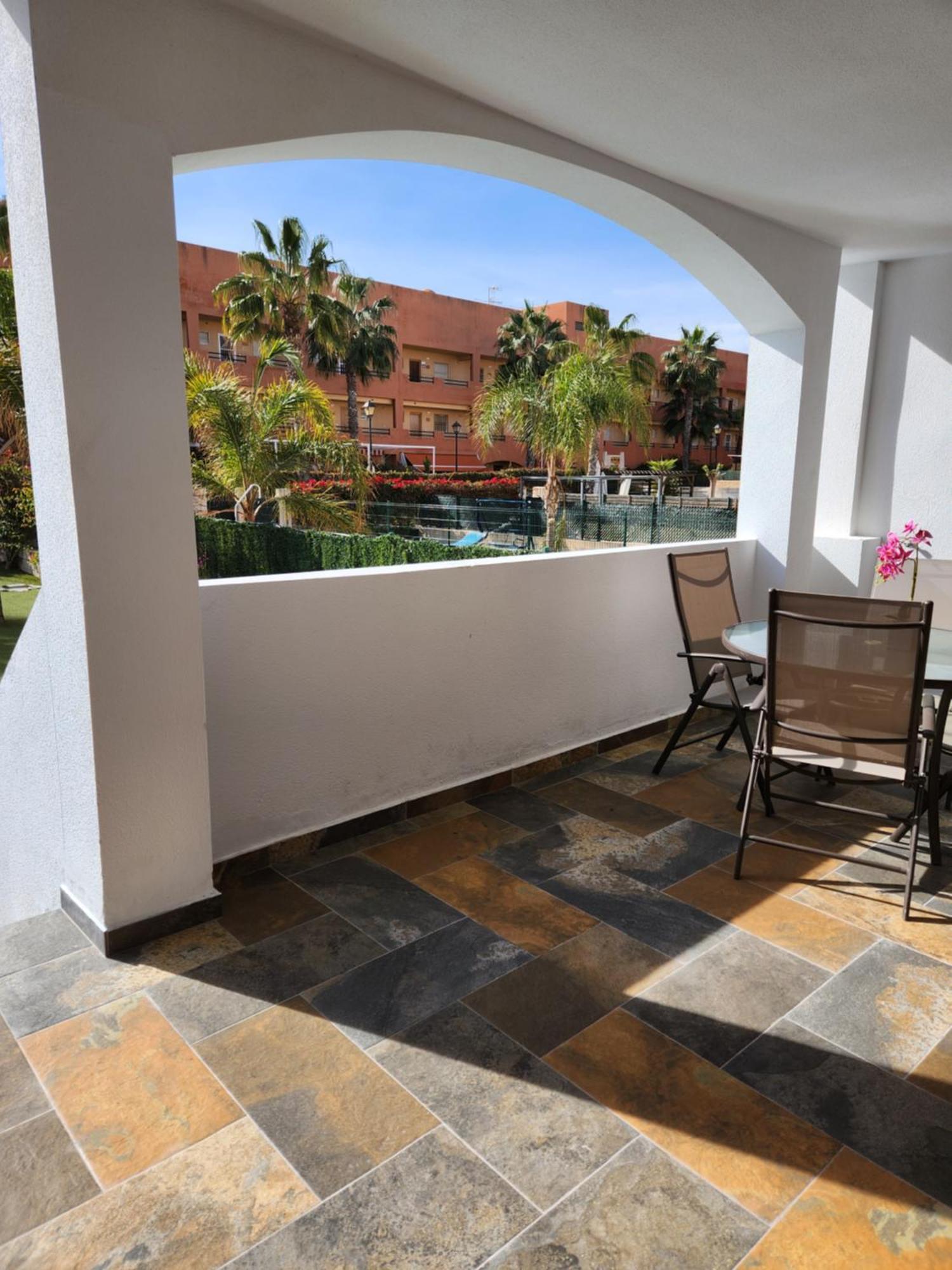 Bajo En Primera Linea De Vera-Playa Con Piscina Privada! 외부 사진